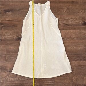 Eileen Fisher White Linen Sleeveless Dress